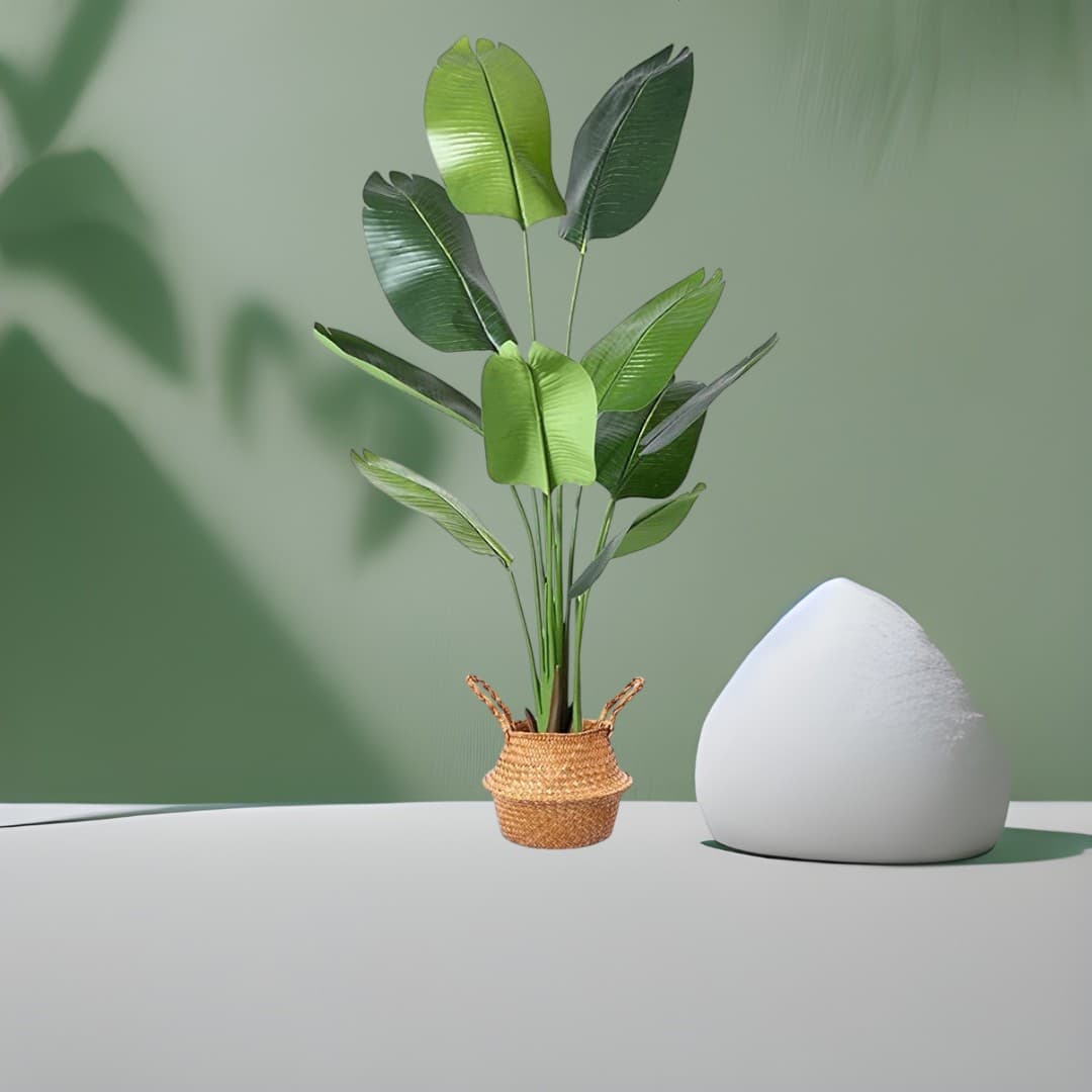 Artificial Bird Of Pardise In Basket — Artificial Plants for Dubai & UAE delivery | Planto.ae