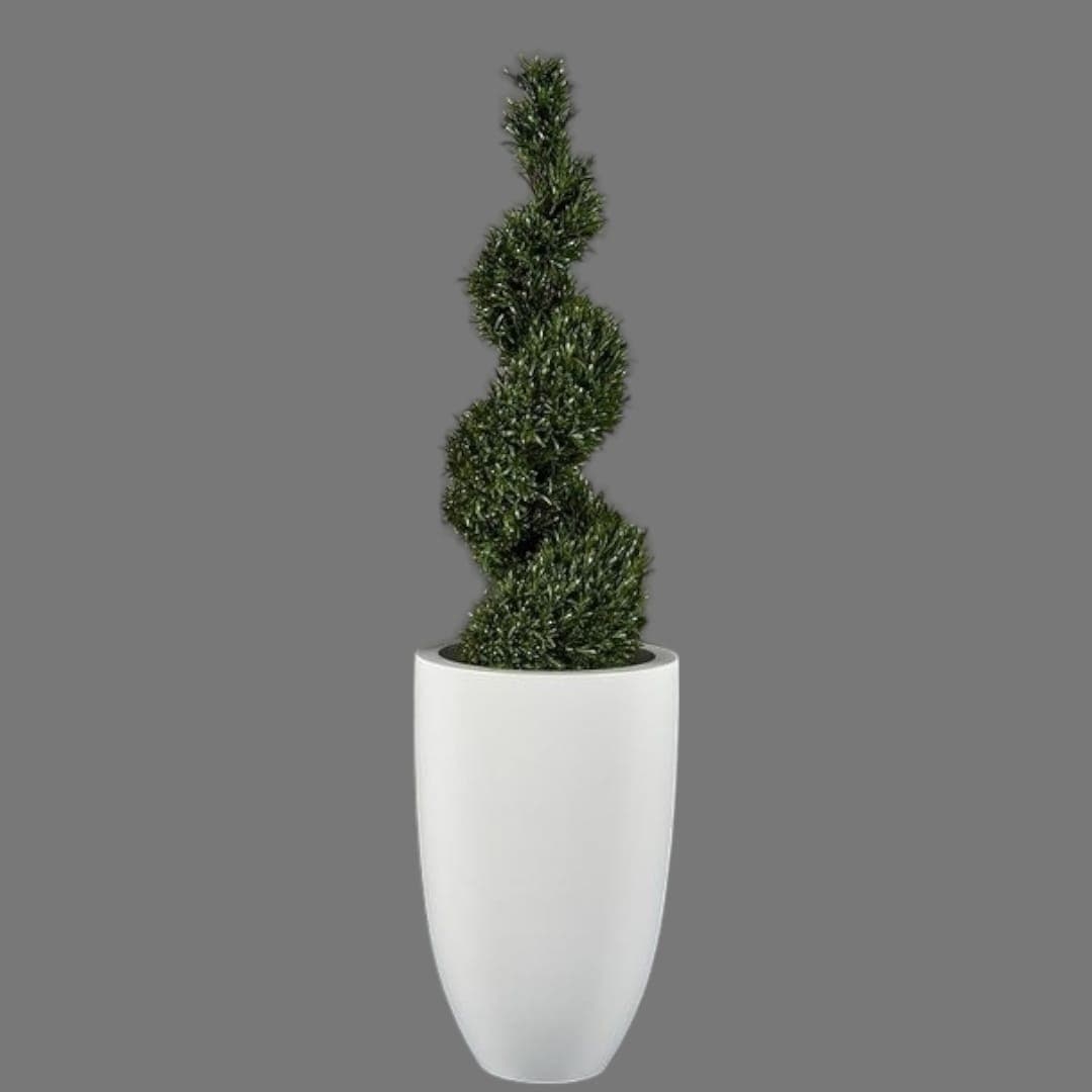 Beautiful Fake Plant In White Ceramic Pot — photo 2 | Planto.ae UAE