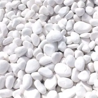 Snow White Decorative Pebbles- 1 to 2cm-20KG Bag — Decore And Stones for Dubai & UAE delivery | Planto.ae