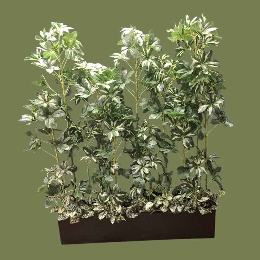 Beautiful PlantsArrangement In Black Fiber box — Artificial Plants for Dubai & UAE delivery | Planto.ae