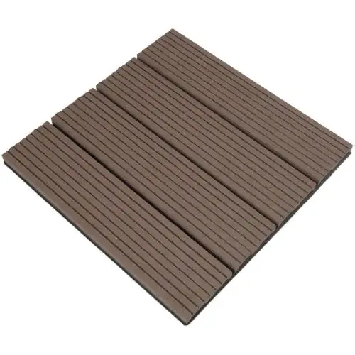 WPC Composite Decking Tile,11 Pieces, 30 x 30 cm — Grass And Tiles for Dubai & UAE delivery | Planto.ae