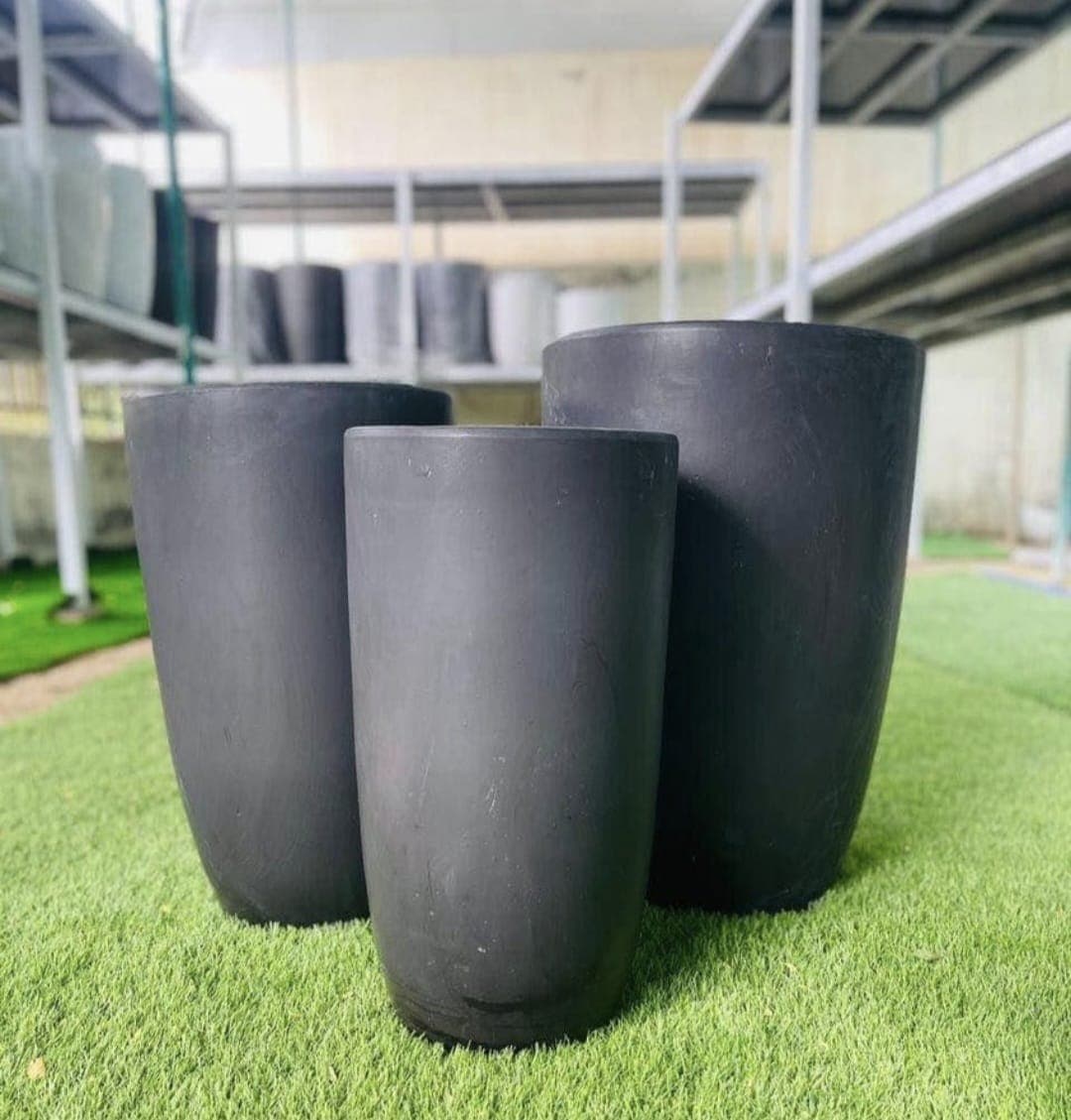 Black Beauty 3 Pots set — Pots And Planters for Dubai & UAE delivery | Planto.ae