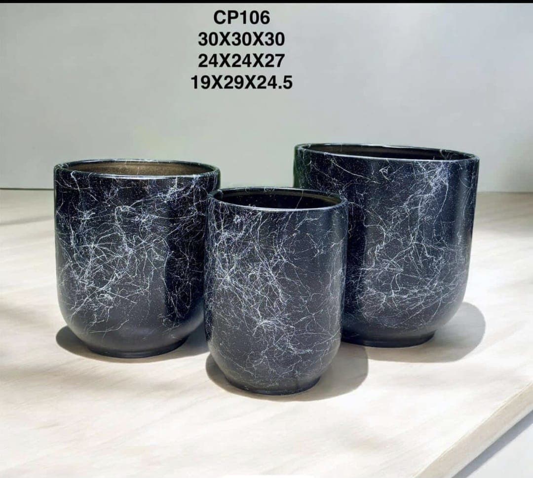 Nice Design Ceramic Pot Set — Pots And Planters for Dubai & UAE delivery | Planto.ae